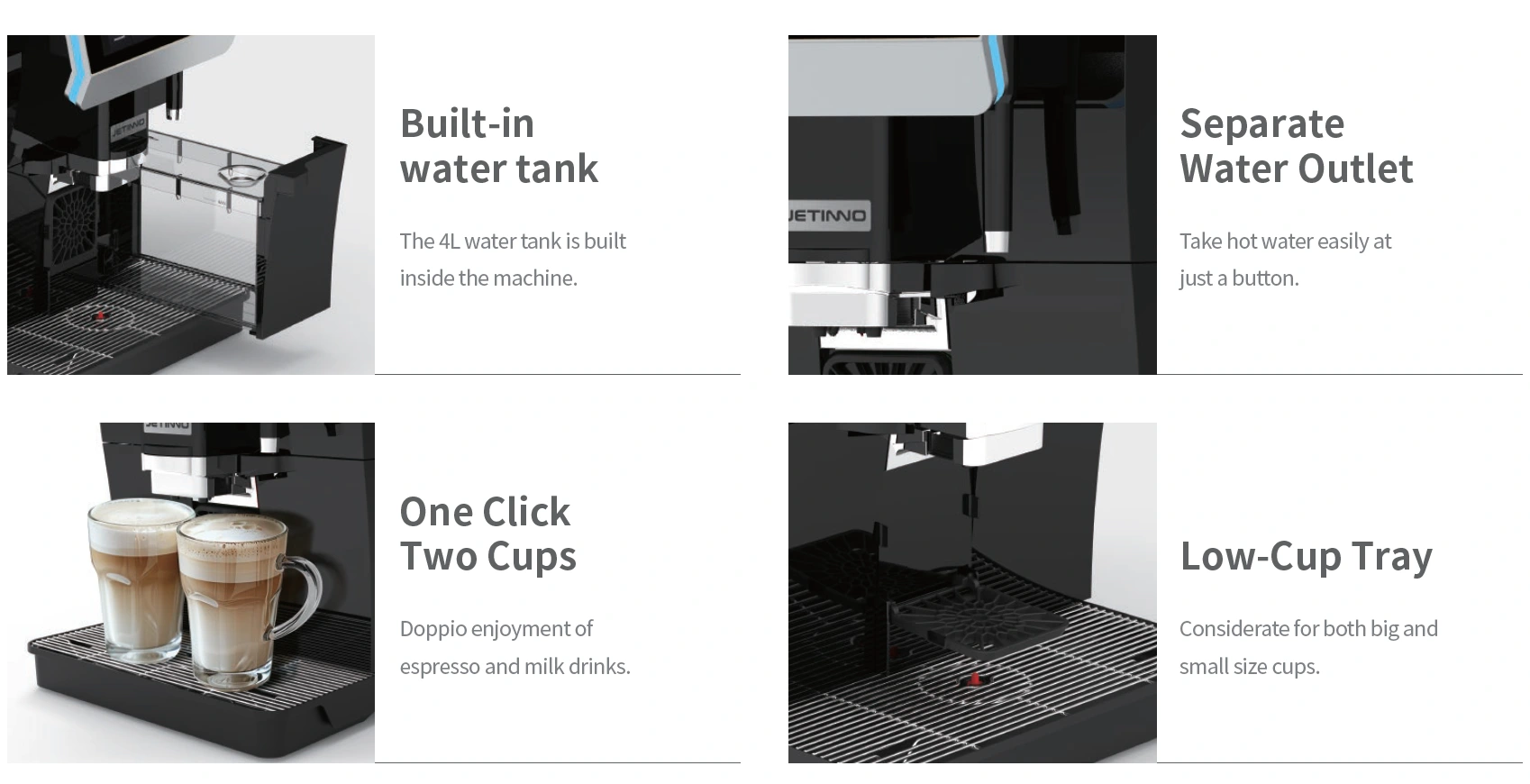Jetinno JL33 Automatic Coffee Machine Features