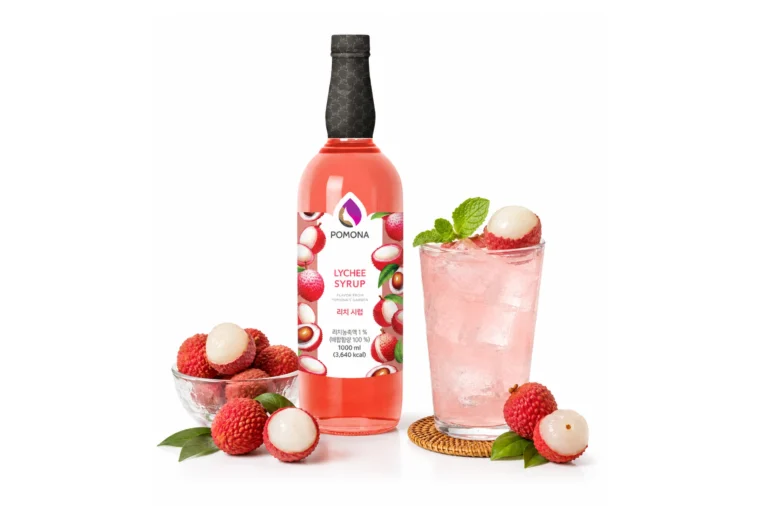 Pomona Lychee Syrup Mocktail Recipe