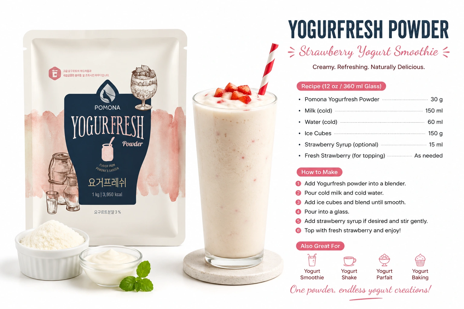 Pomona Yogurfresh Powder Recipe by coffee glory