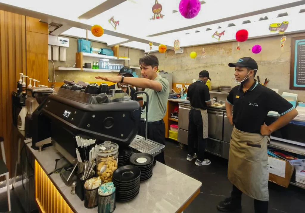 Routine Espresso Machine Inspection and Training at Le d'Or Gulshan